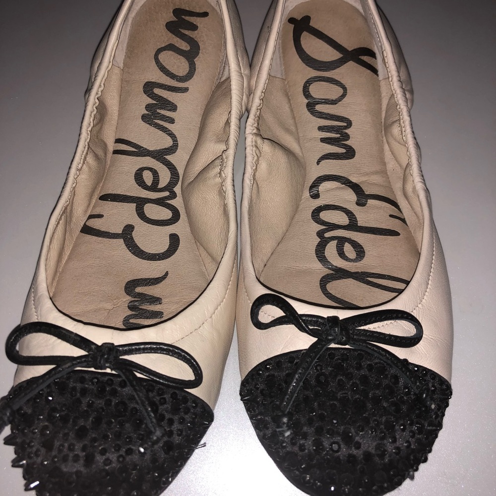 Sam Edelman Two Tone Ballet Flats with Studs